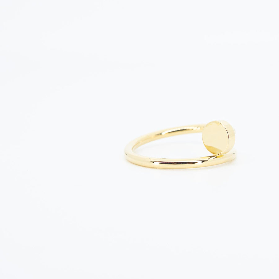** Hold **แหวน Cartier Juste Un Clou ring, small model 18K Yellow Gold Size 50# (Used) #vrcar 7534