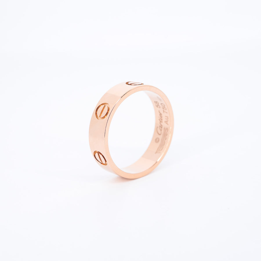 แหวน Cartier Love Ring 18K Rose Gold Size 58# (Used) #vrcar 7560