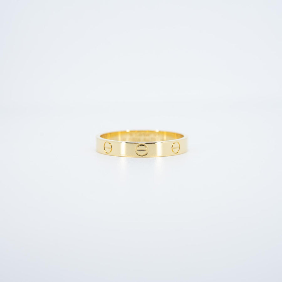 แหวน Cartier Love Ring, small model 18K Yellow Gold Size 64# (Used) #vrca 1000