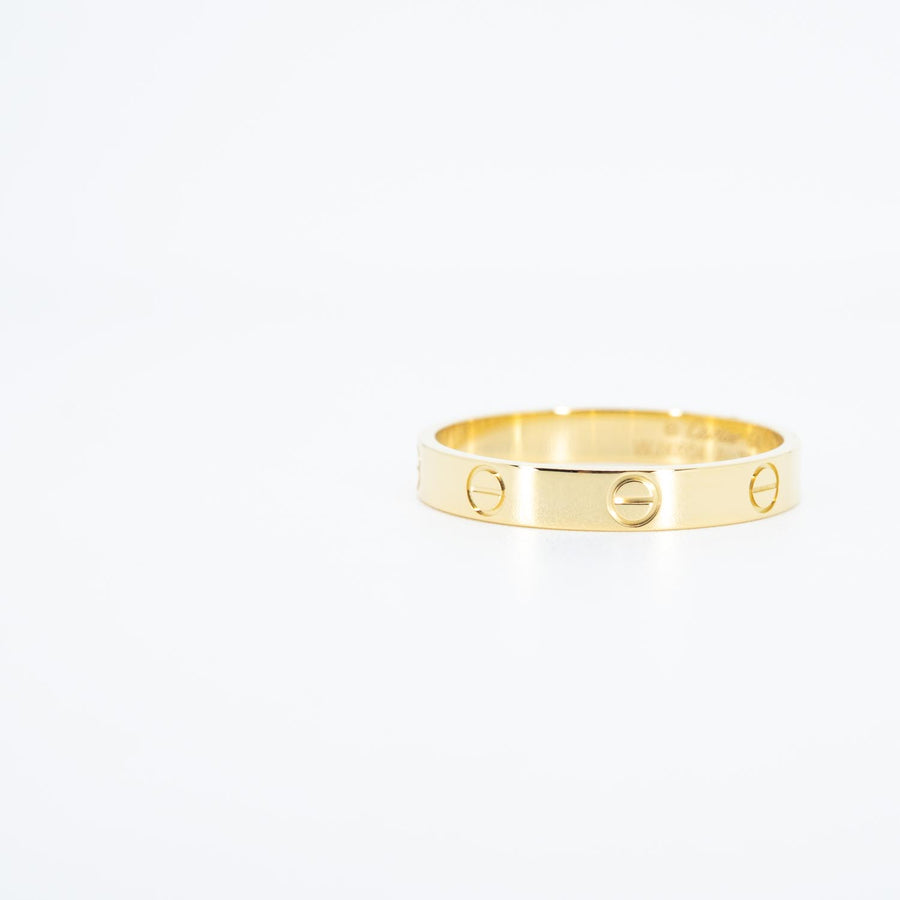 แหวน Cartier Love Ring, small model 18K Yellow Gold Size 64# (Used) #vrca 1000