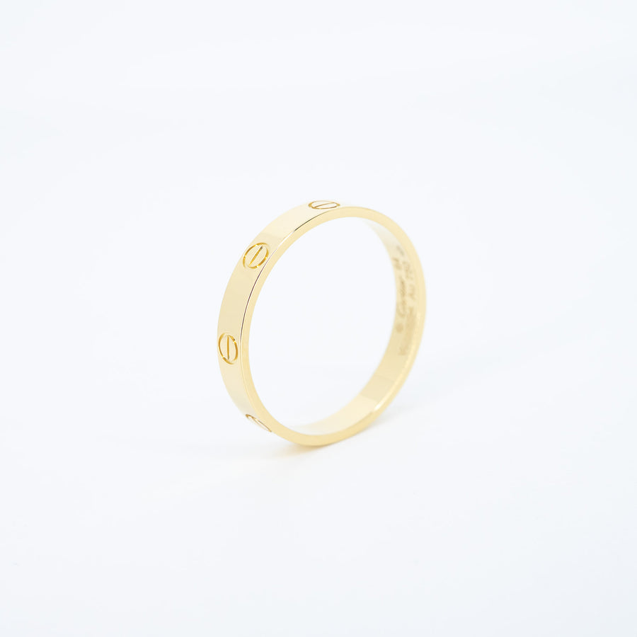 แหวน Cartier Love Ring, small model 18K Yellow Gold Size 64# (Used) #vrca 1000
