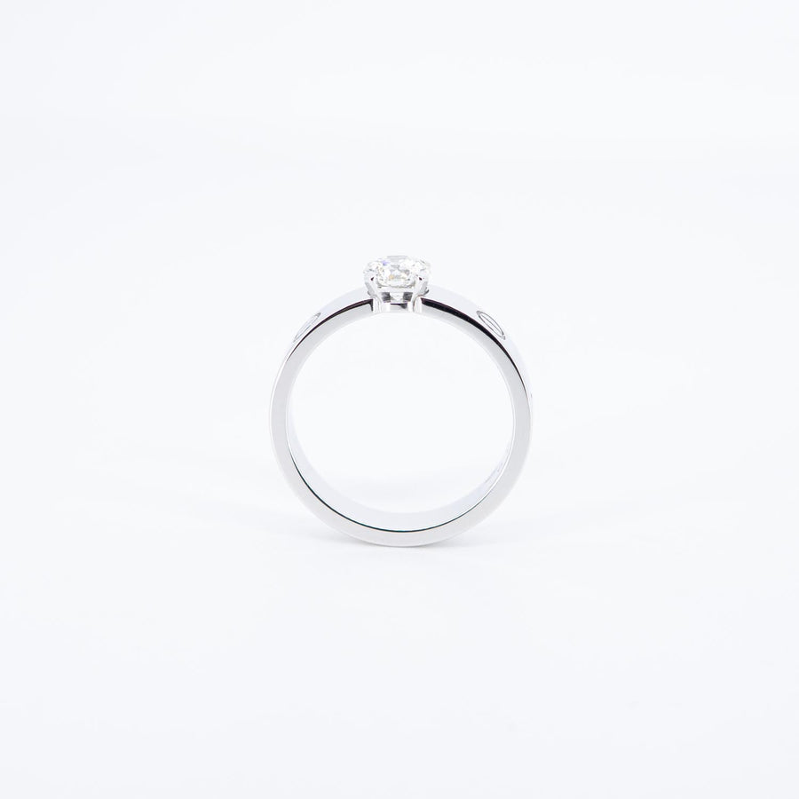 แหวน Cartier Love Solitaire Ring 0.47ct G VVS1 18K White Gold Size 51# (Used) #vrcarimtHIT 7539