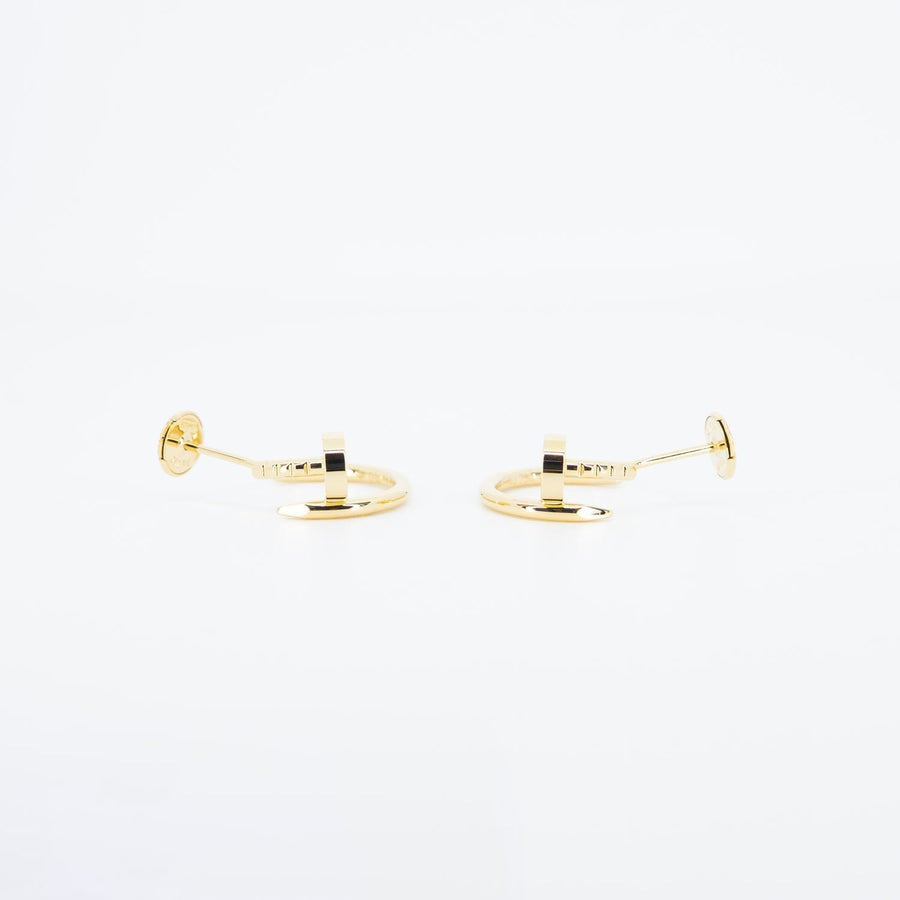 **Sold**ต่างหู Cartier Juste un Clou hoop earrings, small model 18K Yellow Gold (Used) #vrcaeimt 7535