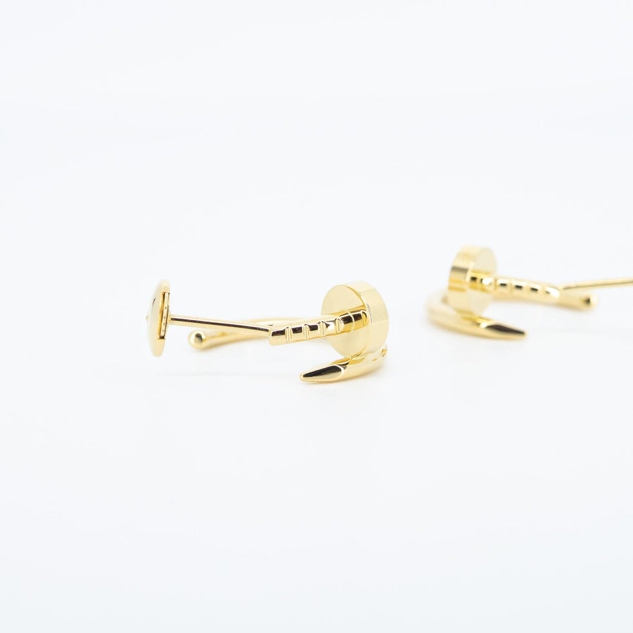 **Sold**ต่างหู Cartier Juste un Clou hoop earrings, small model 18K Yellow Gold (Used) #vrcaeimt 7535