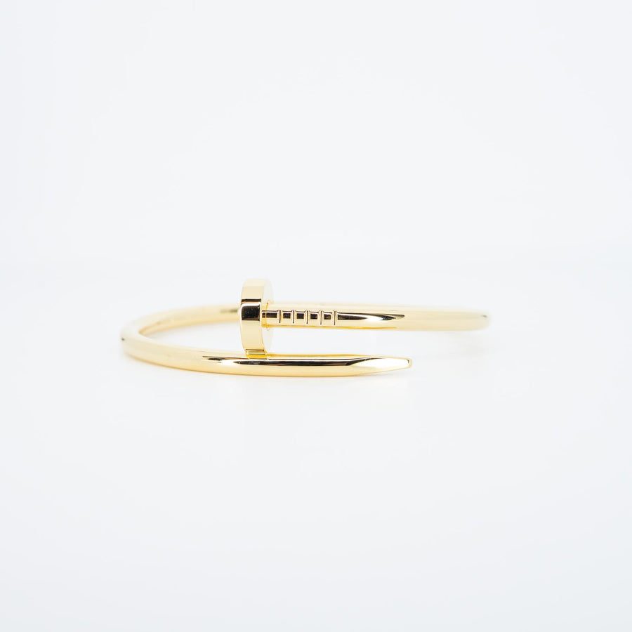 กำไลข้อมือ Cartier Juste un Clou Bracelet 18K Yellow Gold Size 15# (Used) #vrcab 7537