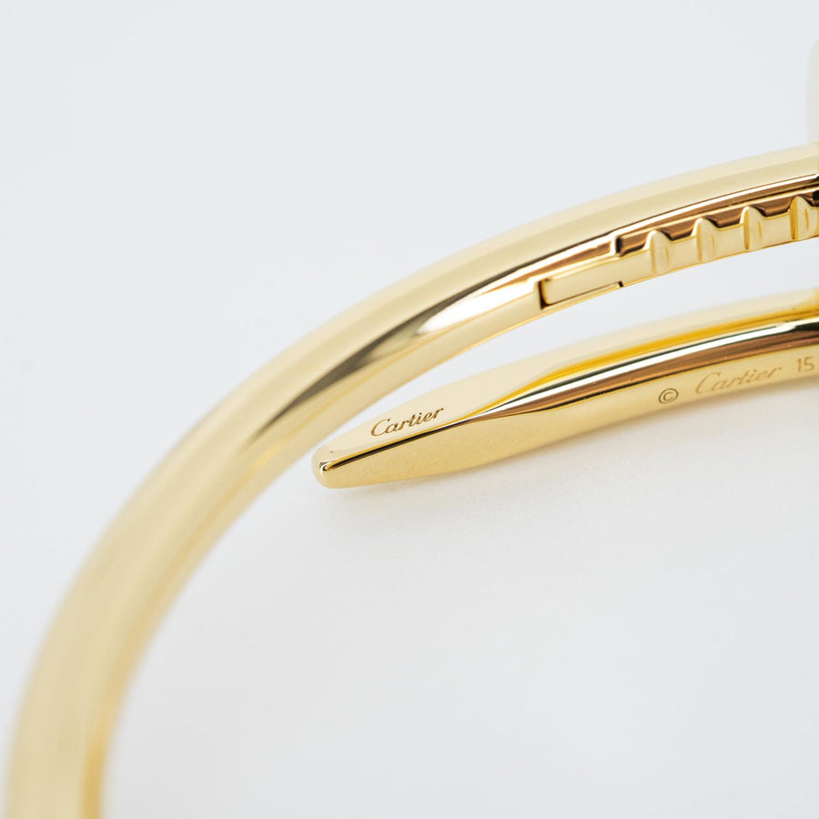 กำไลข้อมือ Cartier Juste un Clou Bracelet 18K Yellow Gold Size 15# (Used) #vrcab 7537