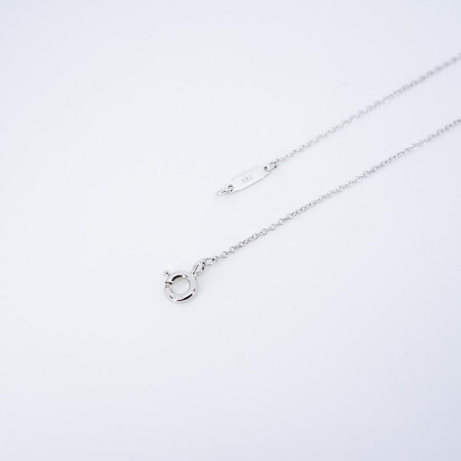 สร้อยและจี้ Tiffany & Co. Blue Enamel T&Co Slider Necklace Silver925 Size 43.5cm.# (Used) #vrtinl 7553