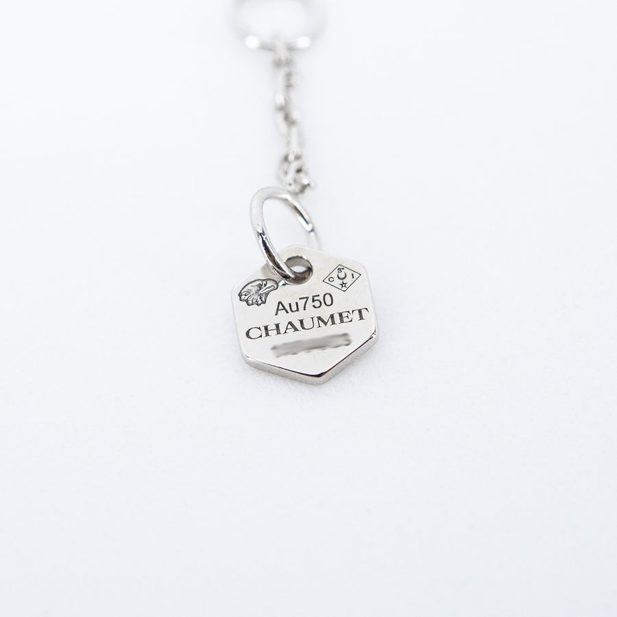 สร้อยข้อมือ Chaumet Bee de Chaumet Bracelet, diamonds 0.19ct 18K White Gold Size 14/15/16cm.# (Used) #vrchaub 7568