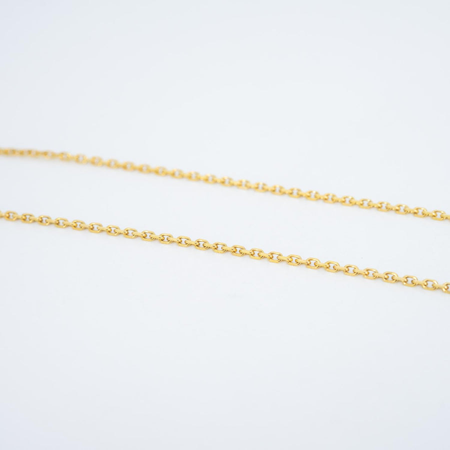 สร้อยและจี้ Van Cleef & Arpels Vintage Alhambra pendant with Mother-of-Pearl 18K Yellow Gold Size 37.5-42cm.# (Used) #vrvanl 7566