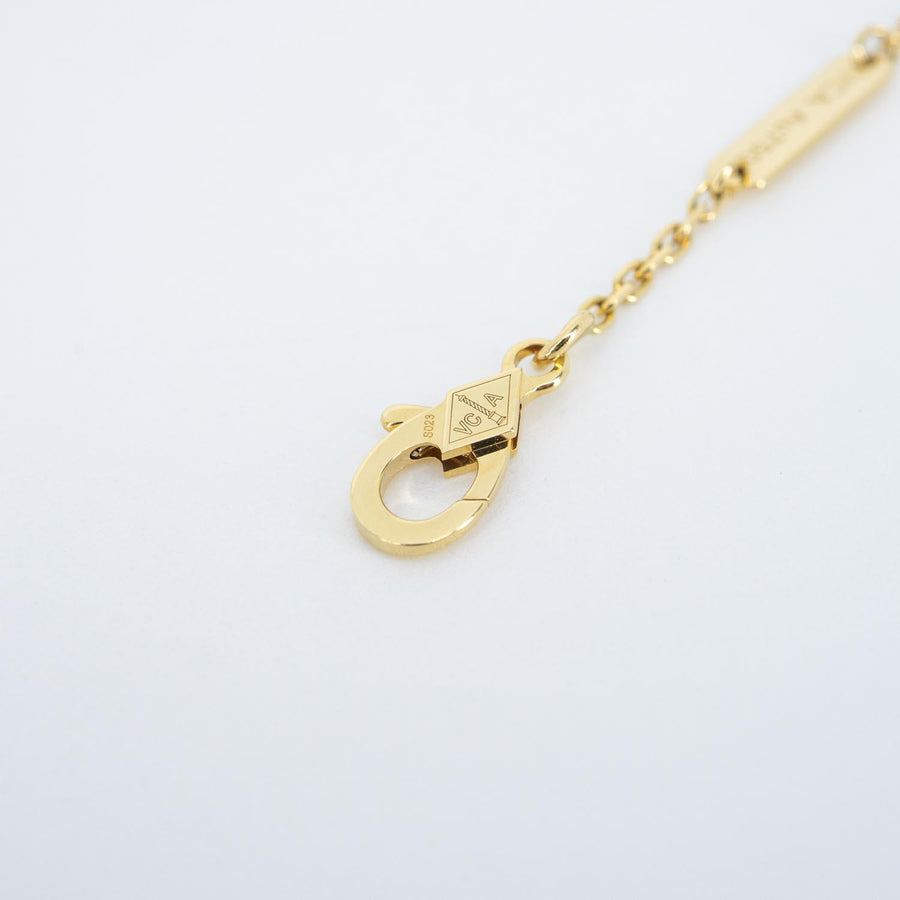 สร้อยและจี้ Van Cleef & Arpels Vintage Alhambra pendant with Mother-of-Pearl 18K Yellow Gold Size 37.5-42cm.# (Used) #vrvanl 7566