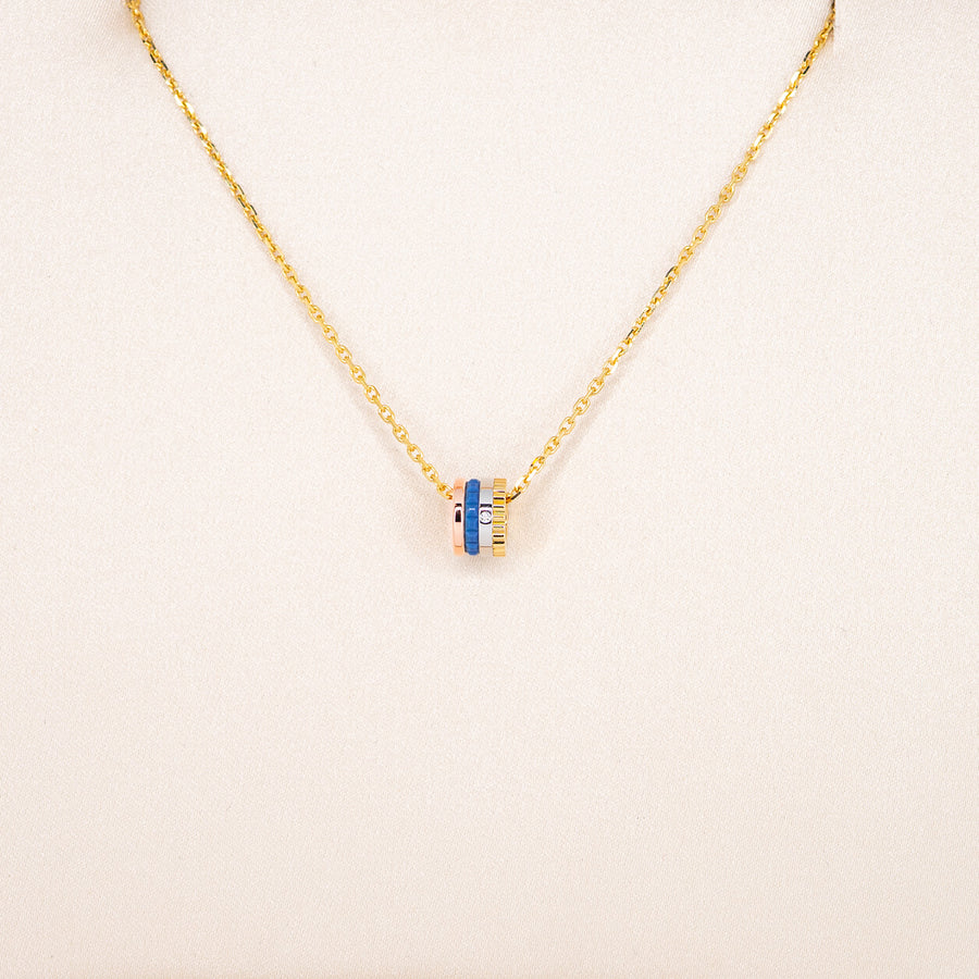 สร้อยและจี้ Boucheron Quatre Blue Edition XS Pendant, Diamond 18K 3 Colors Size 38/42/45cm.# (Used) vrbonlimt 7549