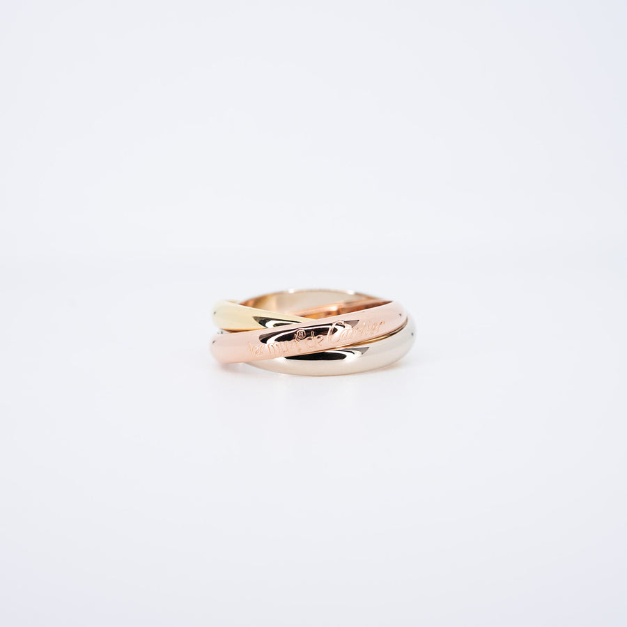แหวน Cartier Trinity Ring classic model 3Colors Size 59# (Used) #vrca 0995
