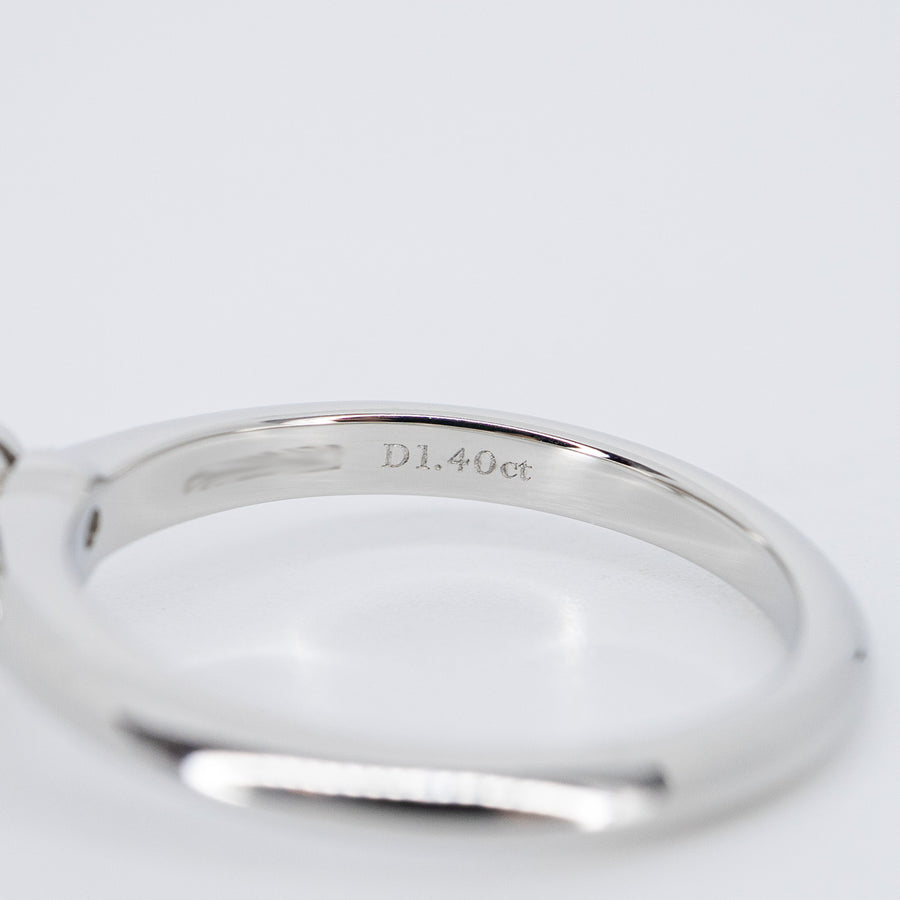 แหวน Tiffany & Co. The Tiffany Setting Solitaire Ring 1.40ct I VS1 Platinum950 Size 51# (Used) #vrtirHIT 7542