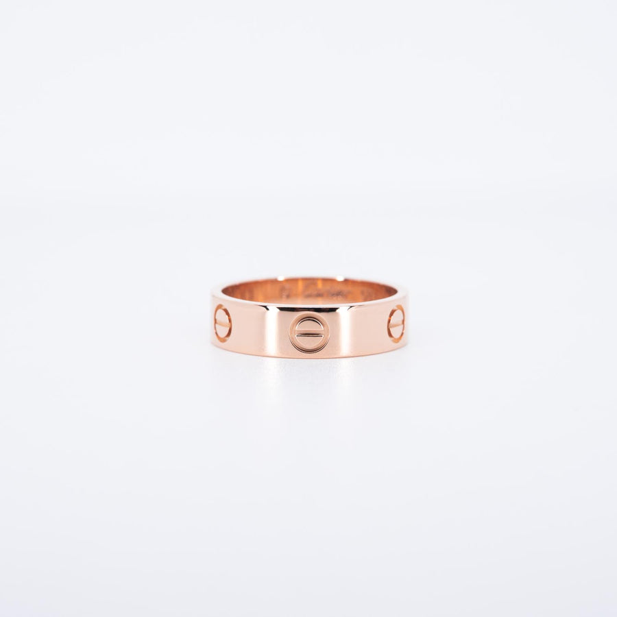 แหวน Cartier Love ring, classic model 18K Rose Gold Size 58# (Used) #vrca 1016