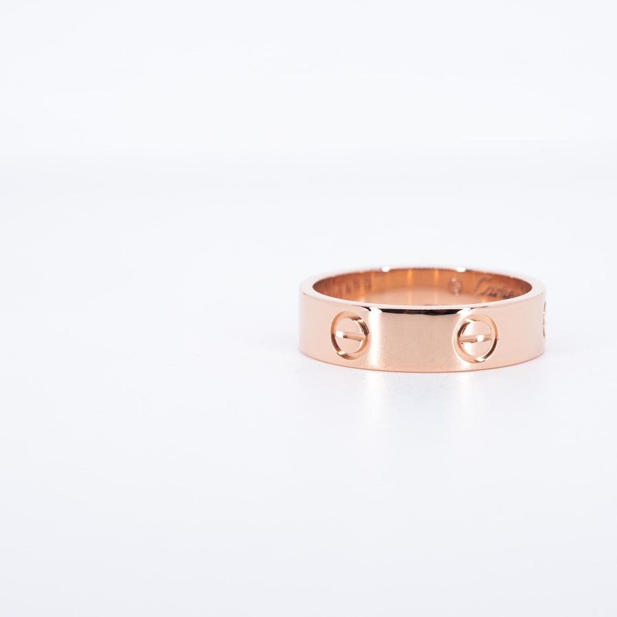 แหวน Cartier Love ring, classic model 18K Rose Gold Size 58# (Used) #vrca 1016