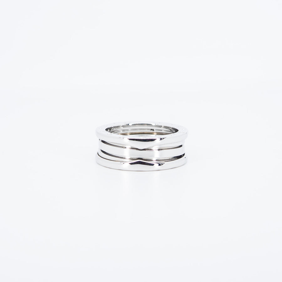 แหวน Bvlgari B.zero1 2band Ring 18K White Gold Size 58# (Used) #vrbvrimt 7589