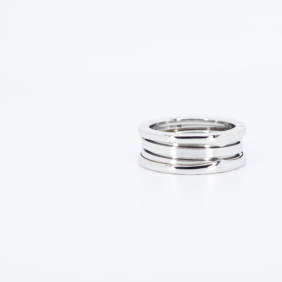 แหวน Bvlgari B.zero1 2band Ring 18K White Gold Size 58# (Used) #vrbvrimt 7589