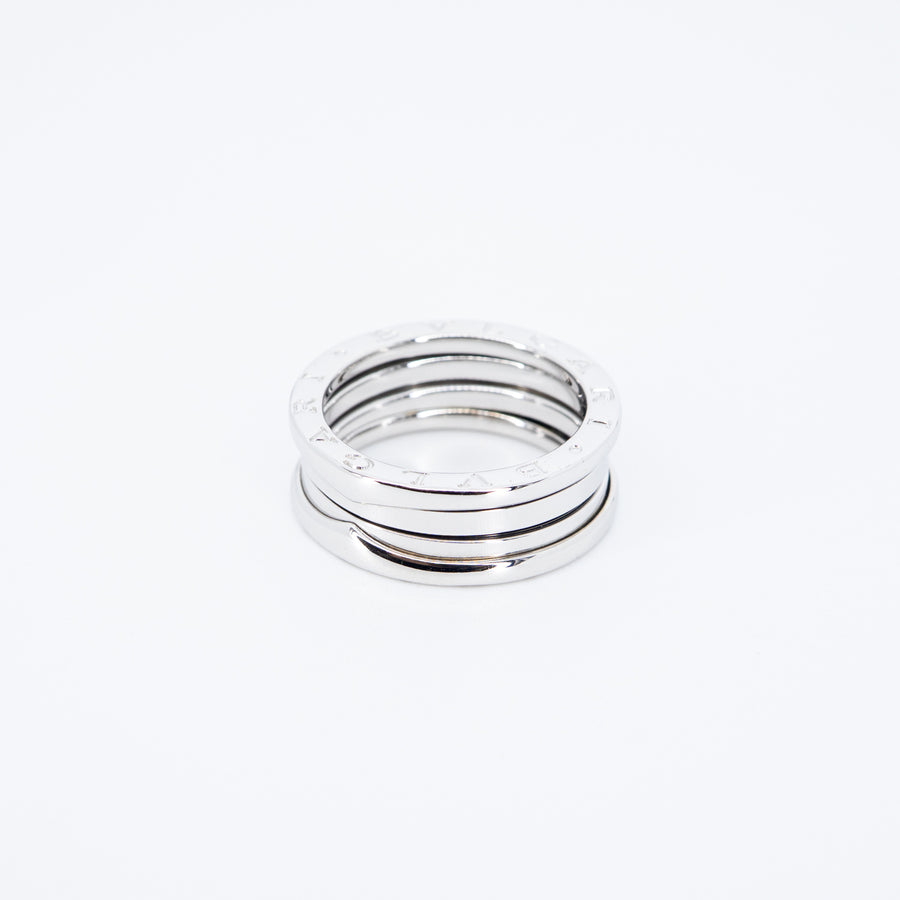 แหวน Bvlgari B.zero1 2band Ring 18K White Gold Size 58# (Used) #vrbvrimt 7589