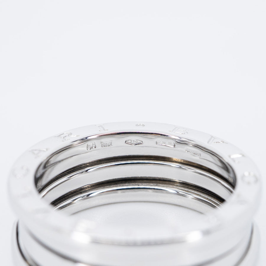แหวน Bvlgari B.zero1 2band Ring 18K White Gold Size 58# (Used) #vrbvrimt 7589