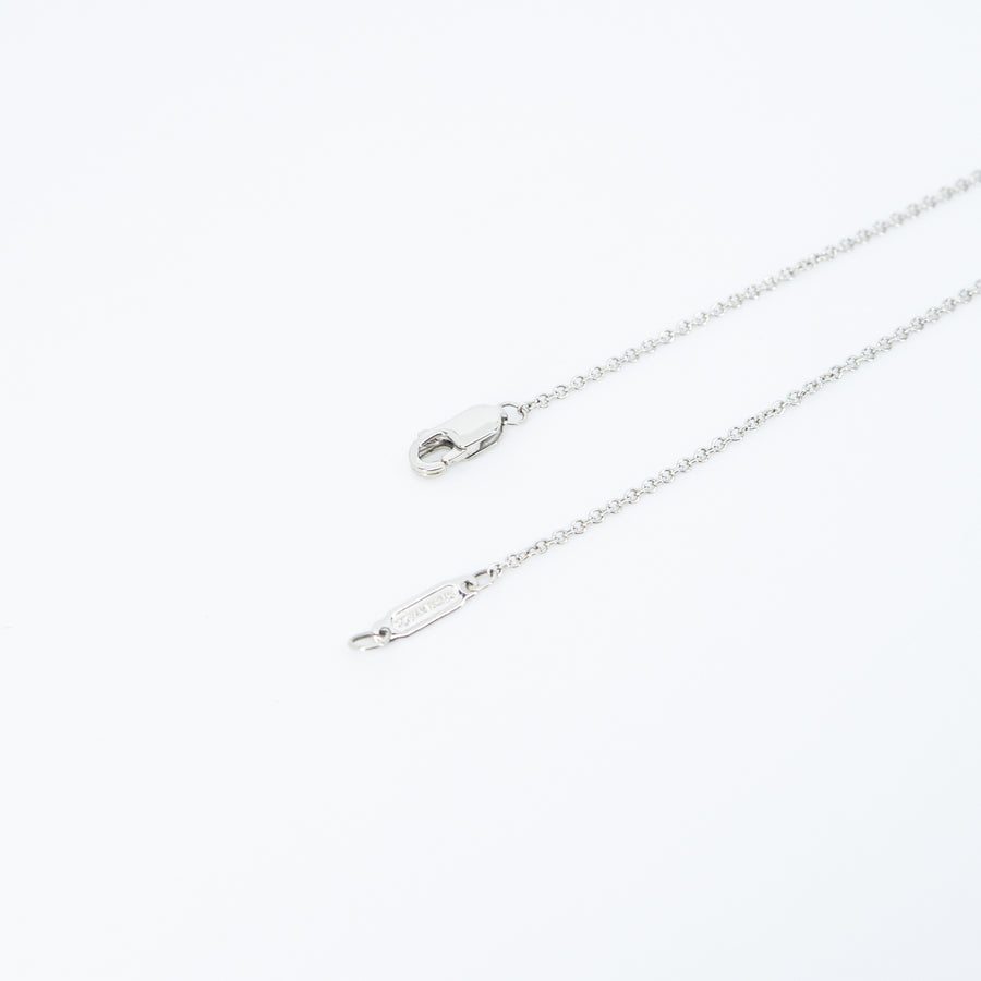 สร้อยและจี้ Tiffany & Co. Tiffany Soleste Cushion-cut Yellow Diamond Pandent and Necklace in Platinum 0.21ct FY VVS1 Platinum950 Size 39cm.# (Used) #vrtinlimtHIT 7606