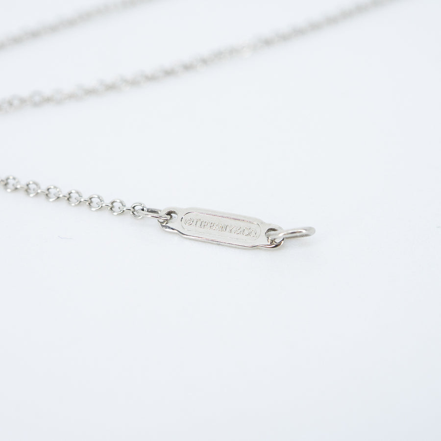 สร้อยและจี้ Tiffany & Co. Tiffany Soleste Cushion-cut Yellow Diamond Pandent and Necklace in Platinum 0.21ct FY VVS1 Platinum950 Size 39cm.# (Used) #vrtinlimtHIT 7606