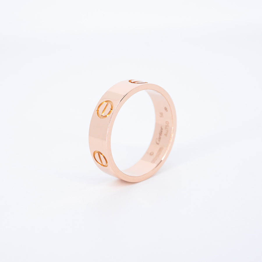 แหวน Cartier Love Ring, classic model 18K Rose Gold Size 56# (Used) #vrca 1034