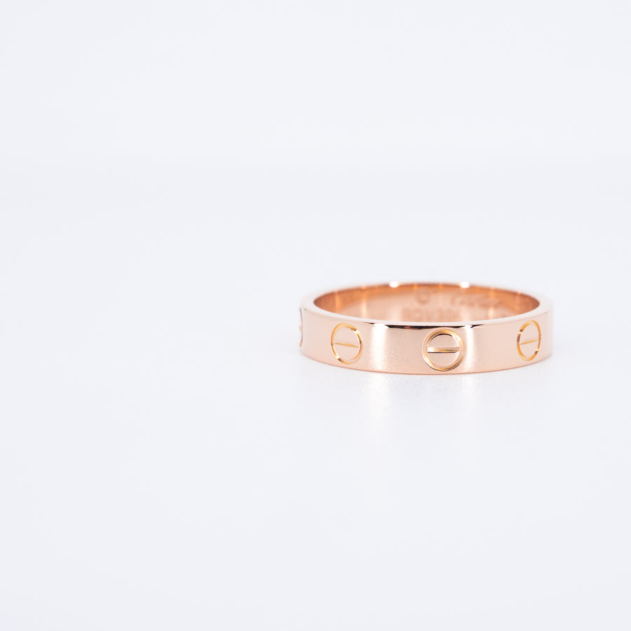 แหวน Cartier Love Ring, small model 18K Rose Gold Size 50# (Used) #vrca 1027