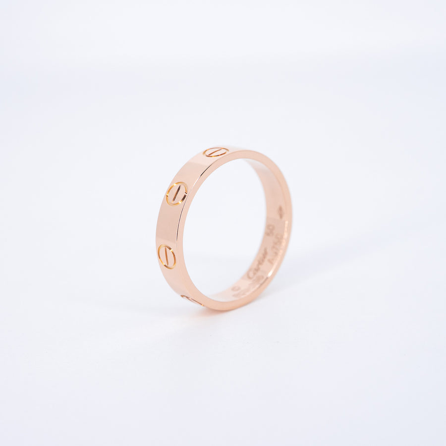แหวน Cartier Love Ring, small model 18K Rose Gold Size 50# (Used) #vrca 1027