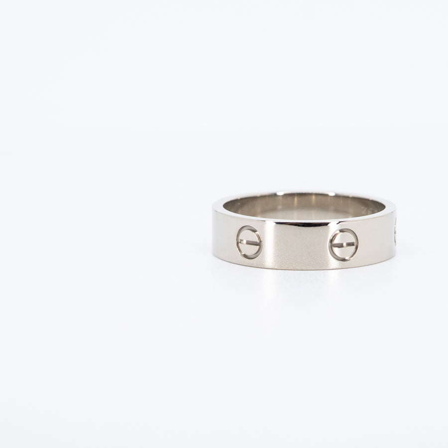 แหวน Cartier Love Ring, classic model 18K White Gold Size 64# (Used) #vrca 1031