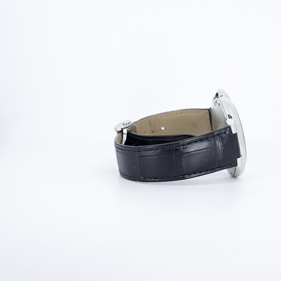 นาฬิกา Cartier Ballon Bleu de Cartier watch, 40mm., automatic movement, steel, leather Size 40mm.# (Used) #vrca 1025