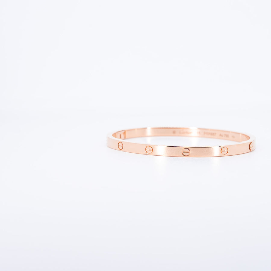 **Hold k.b**กำไลข้อมือ Cartier Love Bracelet, Small Model 18K Rose Gold Size 15# (Used) #vrcabim 7631