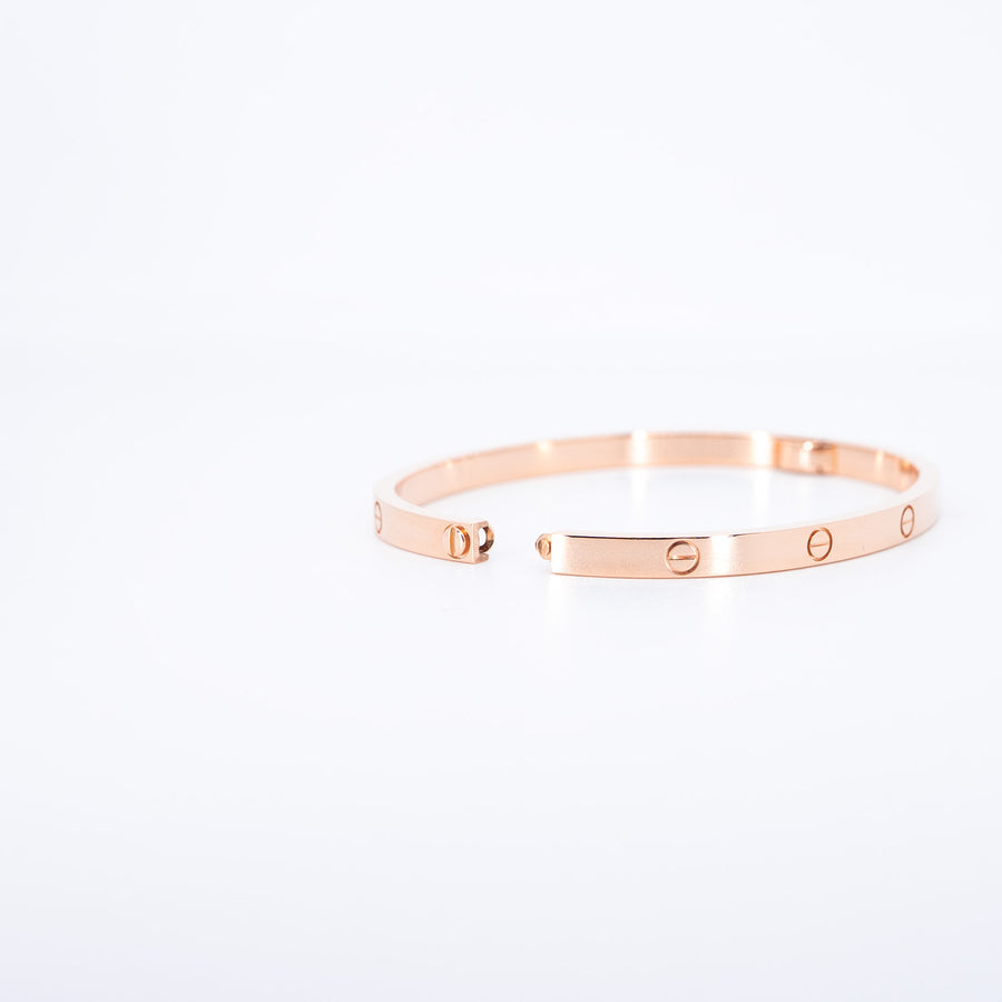 **Hold k.b**กำไลข้อมือ Cartier Love Bracelet, Small Model 18K Rose Gold Size 15# (Used) #vrcabim 7631