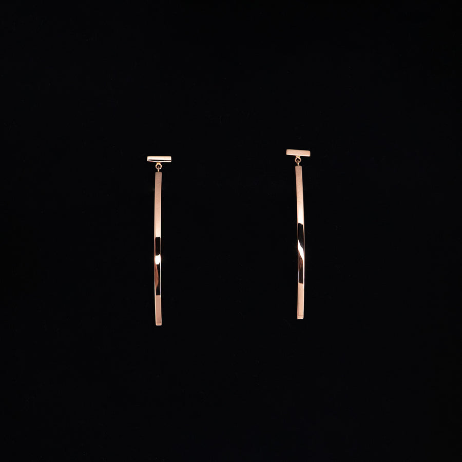 ต่างหู Tiffany & Co. T Bar Earrings 18K Rose Gold (Used) #vrtieimt 7615