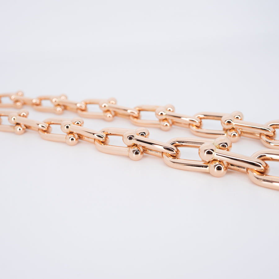 **Hold k.DR**สร้อยคอ Tiffany & Co. Tiffany Hardwear Graduated Link Necklace 18K Rose Gold Size 45.5cm.# (Used) #vrtiHIT 1042