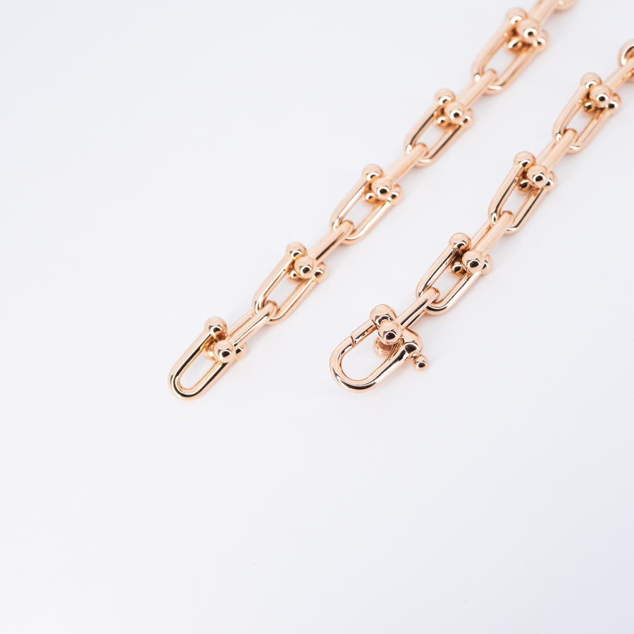 **Hold k.DR**สร้อยคอ Tiffany & Co. Tiffany Hardwear Graduated Link Necklace 18K Rose Gold Size 45.5cm.# (Used) #vrtiHIT 1042