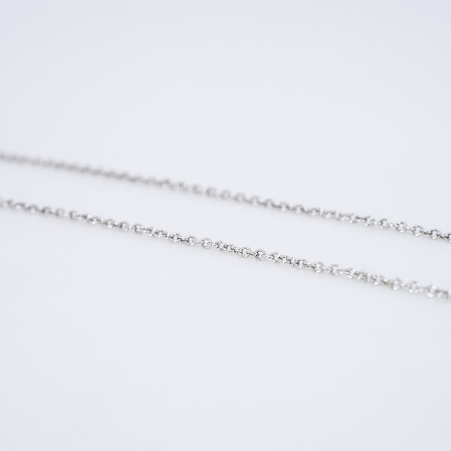 สร้อยและจี้ Tiffany & Co. Tiffany 0.32ct. Oval-cut Yellow Diamond Pandent and Necklace in Platinum Platinum950 Size 41cm.# (Used) #vrtinlimtHIT 7629