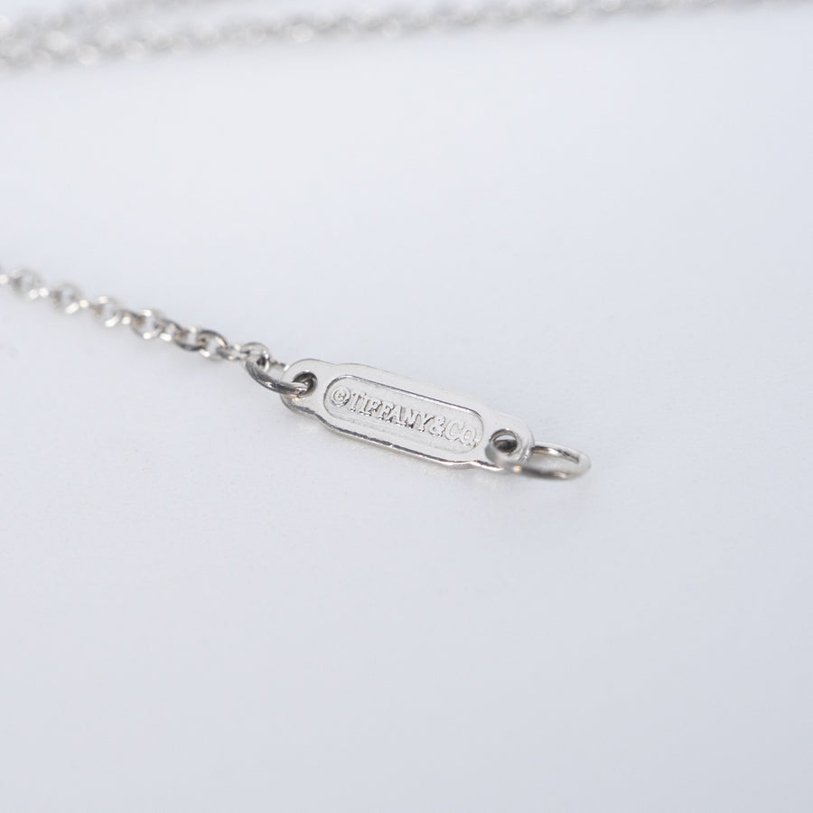 สร้อยและจี้ Tiffany & Co. Tiffany 0.32ct. Oval-cut Yellow Diamond Pandent and Necklace in Platinum Platinum950 Size 41cm.# (Used) #vrtinlimtHIT 7629