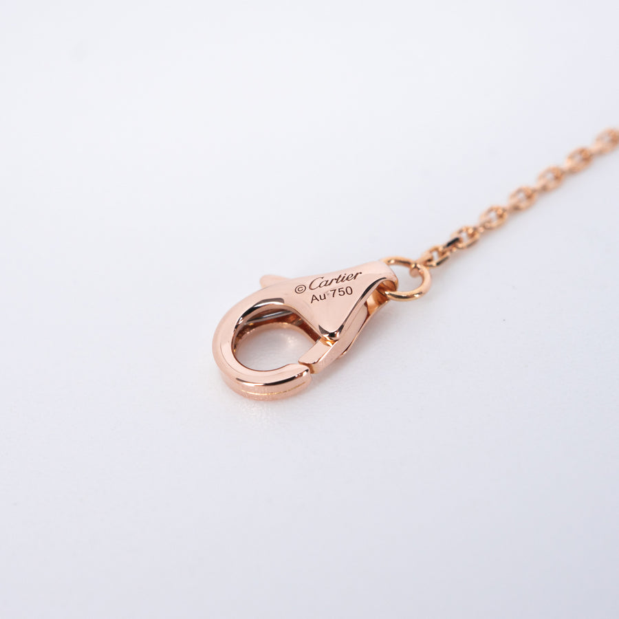 สร้อยและจี้ Cartier D'Amour Pendant, Diamond, Mini Model 18K Rose Gold Size 38/41cm.# (Used) #vrcanl 7613