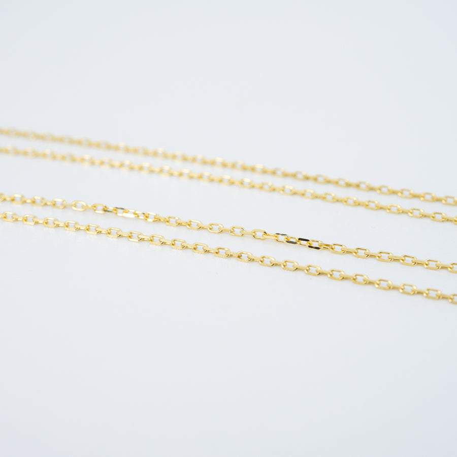 สร้อยและจี้ Cartier Love necklace, 2 diamonds 18K Yellow Gold Size 36.5-39cm.# (Used) #vrcanlimt 7610