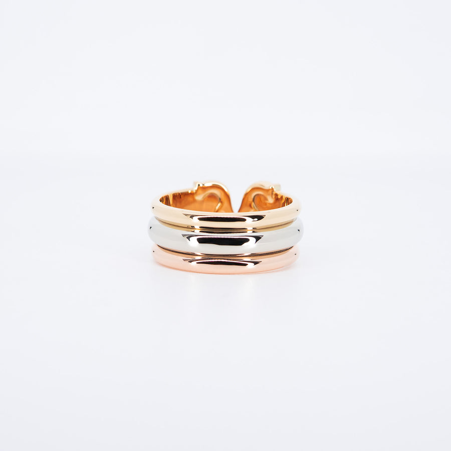 แหวน Cartier Vintage 2C Trinity Ring 3Colors Size 56# (Used) #vrcarimt 7594