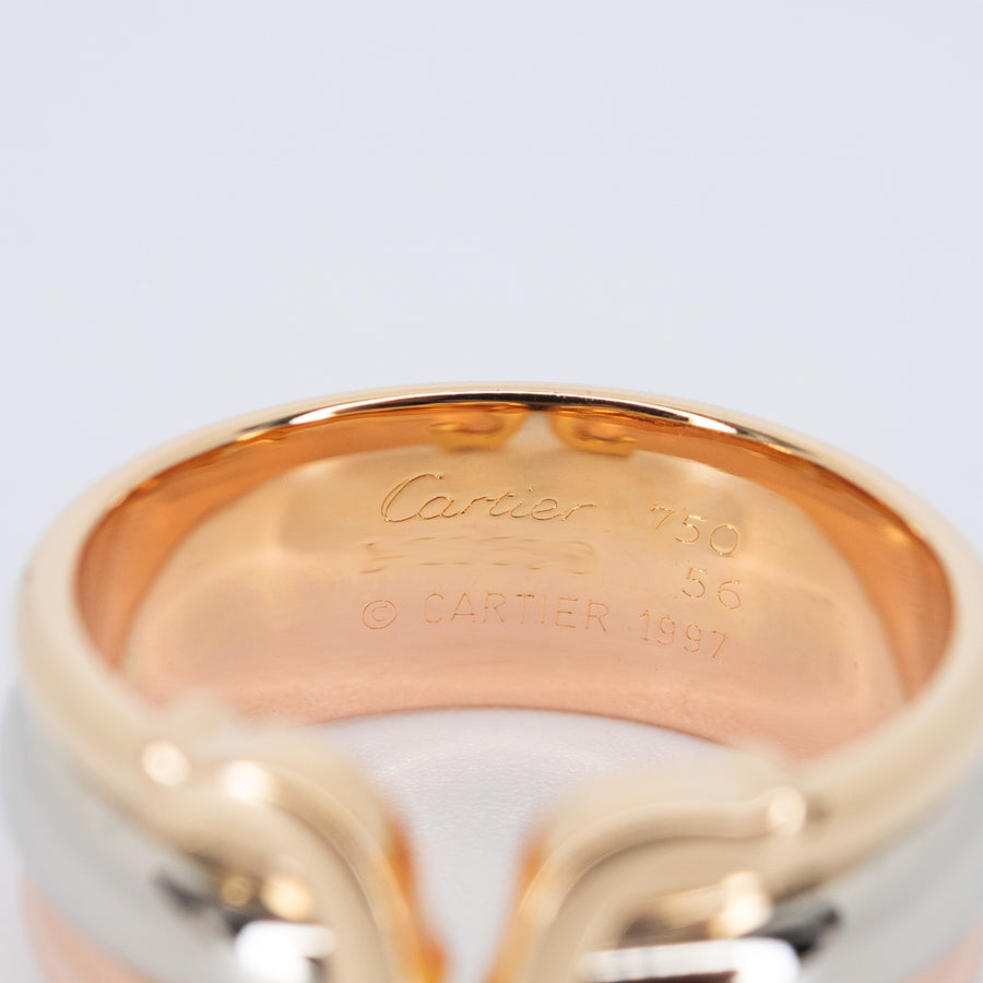 แหวน Cartier Vintage 2C Trinity Ring 3Colors Size 56# (Used) #vrcarimt 7594