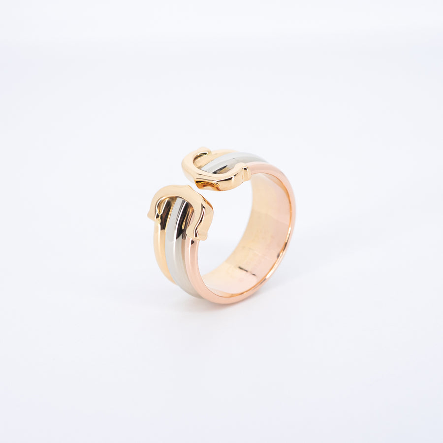 แหวน Cartier Vintage 2C Trinity Ring 3Colors Size 56# (Used) #vrcarimt 7594