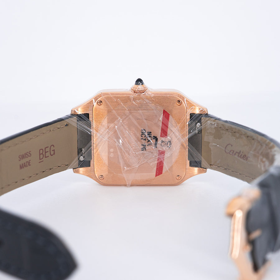 นาฬิกา Cartier Santos-Dumont watch, small model, high autonomy quartz movement 18K Rose Gold Size S# (Used) #vrca 1055