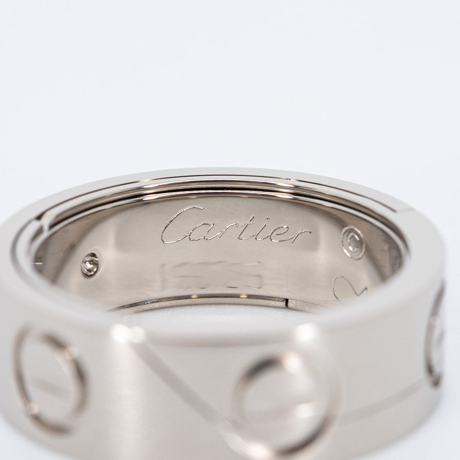 แหวน Cartier Astro love ring (Pendent) Limited Edition 18K White Gold Size 53# (Used) #vrcarimt 7623