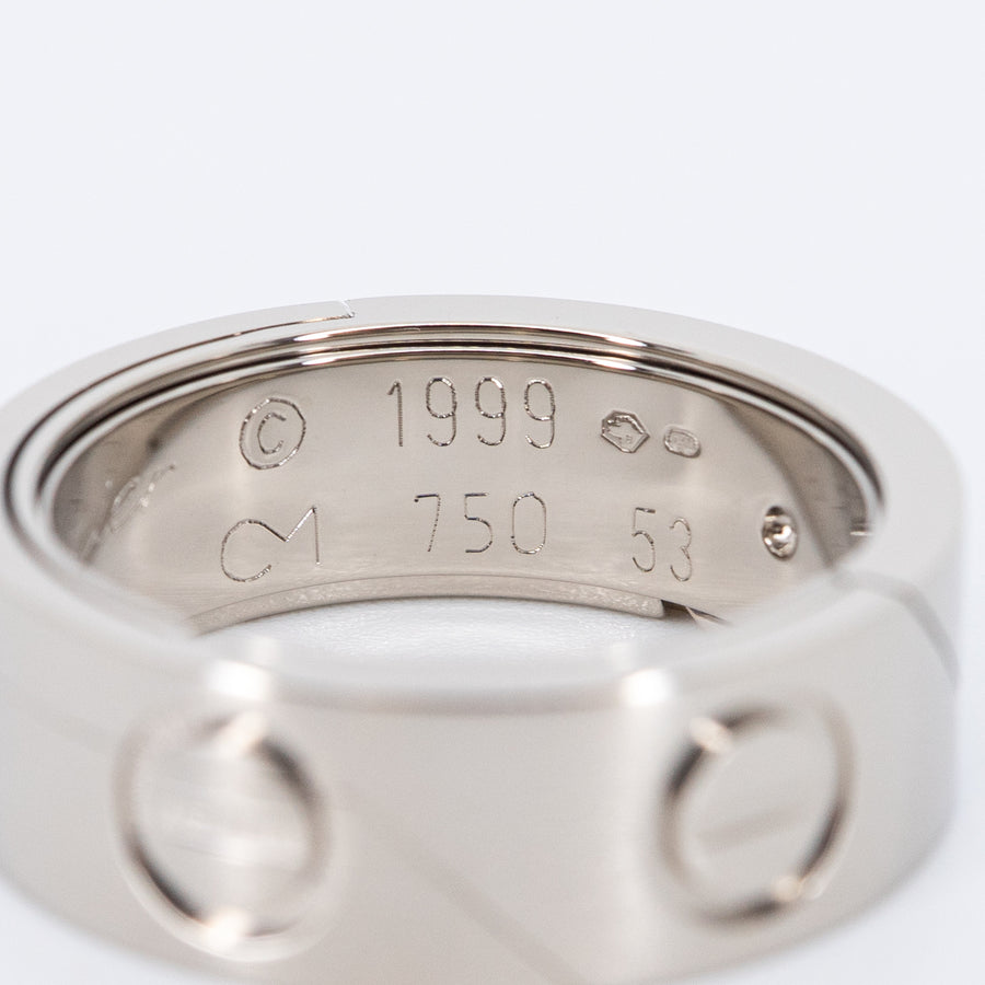 แหวน Cartier Astro love ring (Pendent) Limited Edition 18K White Gold Size 53# (Used) #vrcarimt 7623
