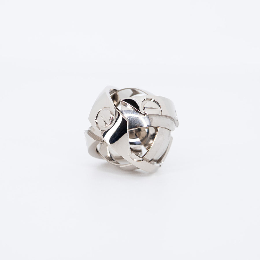 แหวน Cartier Astro love ring (Pendent) Limited Edition 18K White Gold Size 53# (Used) #vrcarimt 7623