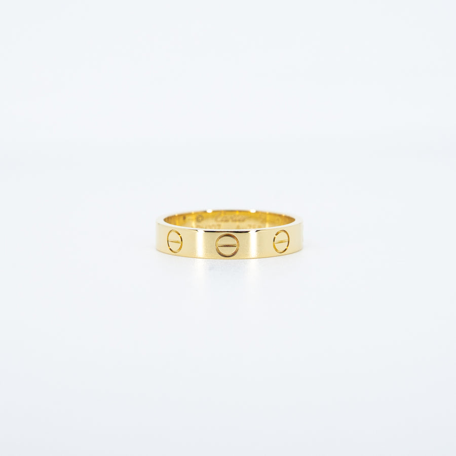 แหวน Cartier Love Ring, small model 18K Yellow Gold Size 51# (Used) #vrcarimt 7637