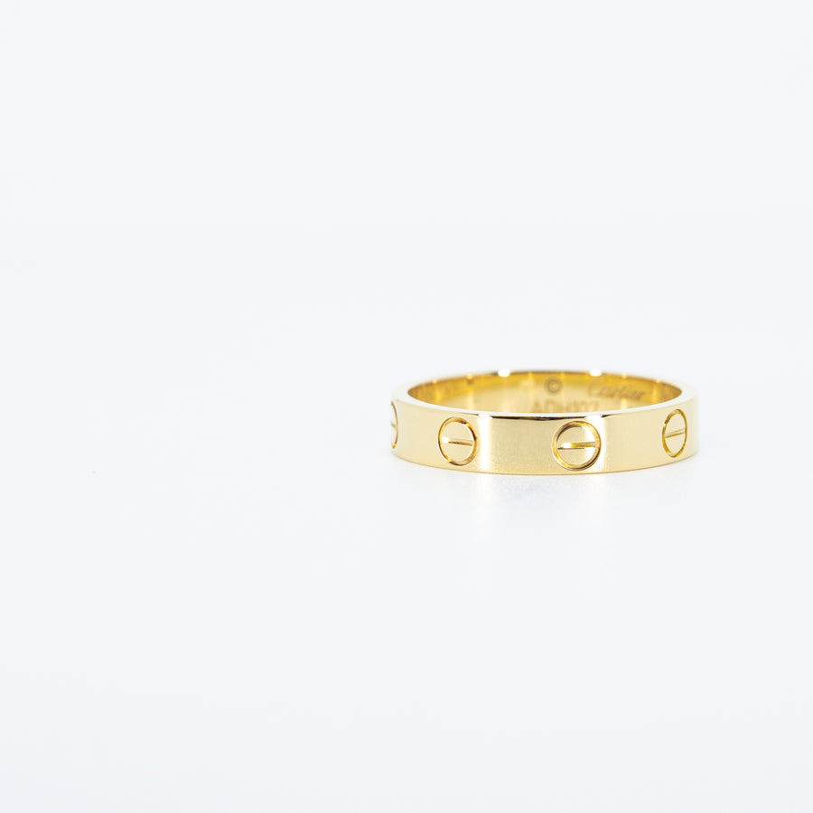 แหวน Cartier Love Ring, small model 18K Yellow Gold Size 51# (Used) #vrcarimt 7637