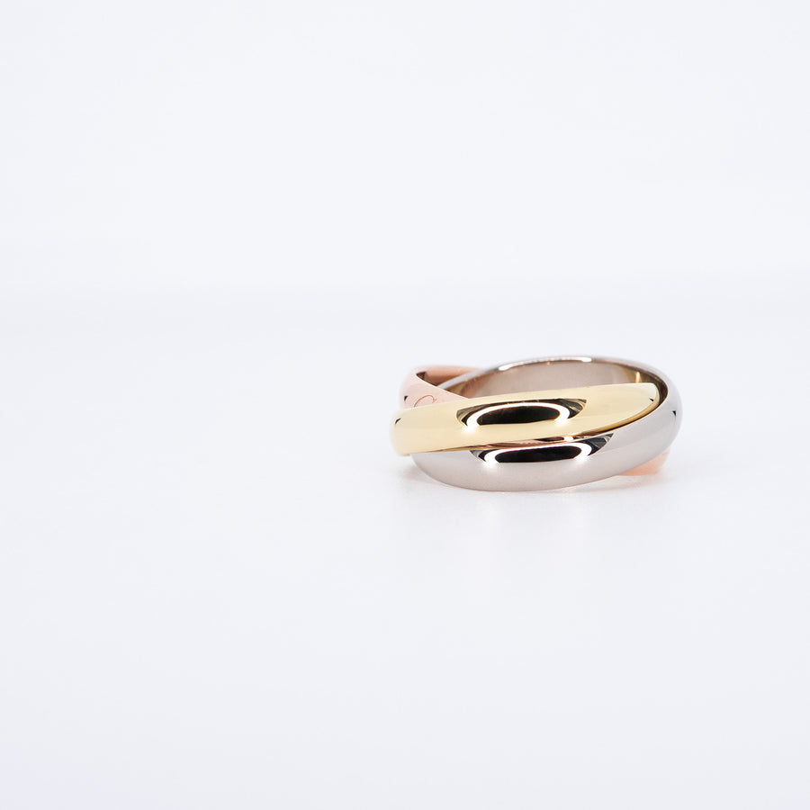 แหวน Cartier Trinity Ring 18K 3 Colors Size 52# (Used) #vrcar 7622