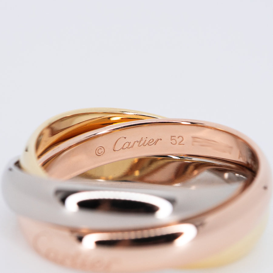 แหวน Cartier Trinity Ring 18K 3 Colors Size 52# (Used) #vrcar 7622
